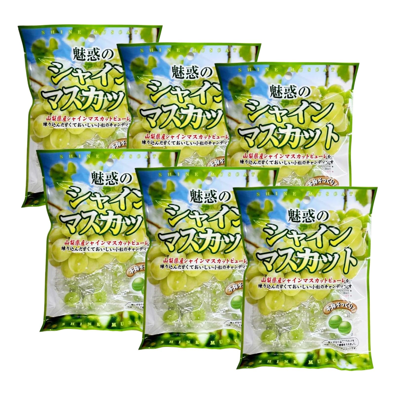 Amazon.co.jp: 宮川製菓 飴 シャインマスカットキャンディ 70g ×6袋